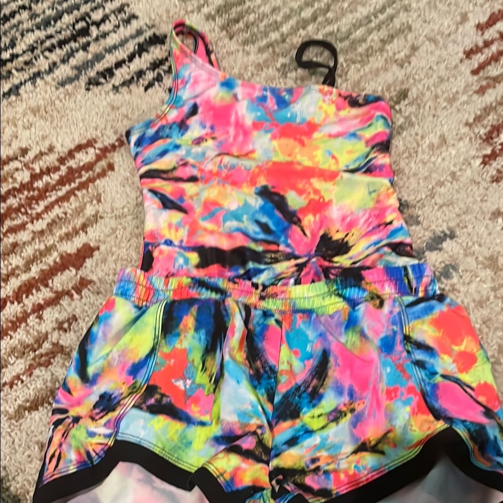 Wonder Nation Pink and Blue One Piece Swimwear